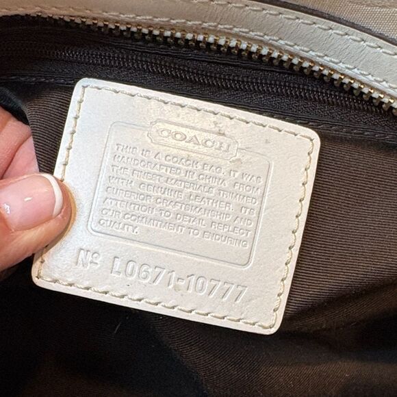 Coach Bag Purse Handbag Optic C Signature Logo Double Handle Doctor Satchel - Picture 12 of 16